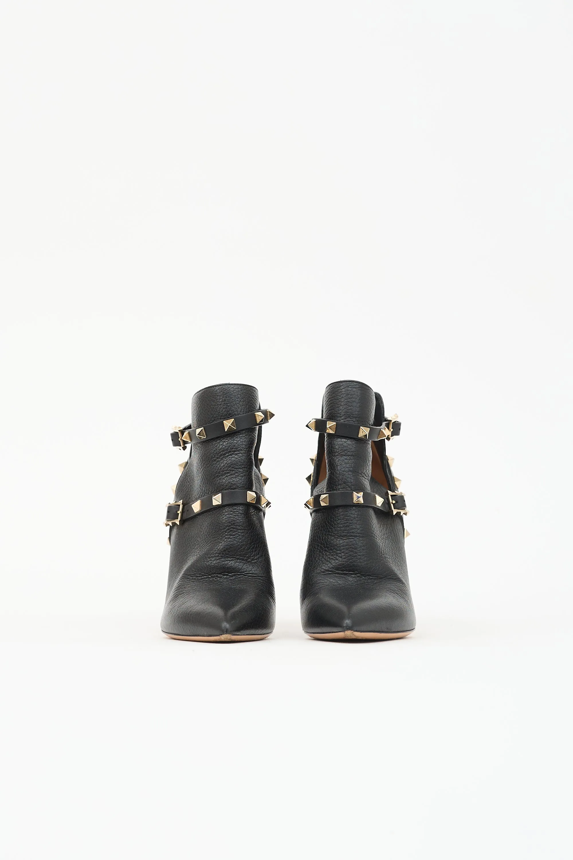 Leather Rockstud Ankle Boot sold by VSP Consignment product image thumbnail 3