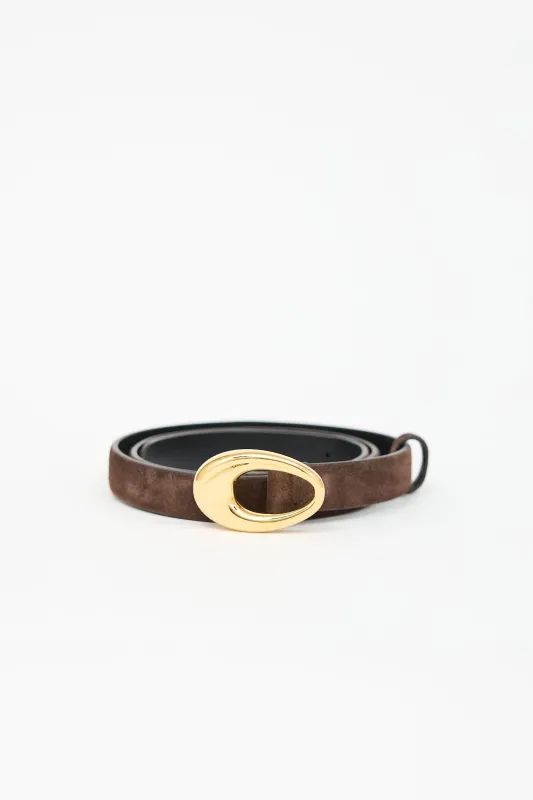 Suede Olivia Belt made by KHAITE
