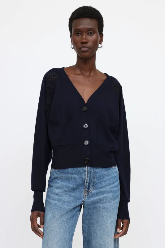 Lace Trim Cardigan made by Chloe
