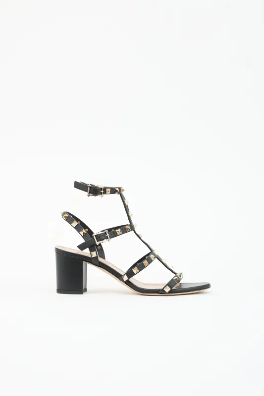 Leather Rockstud Sandal made by Valentino