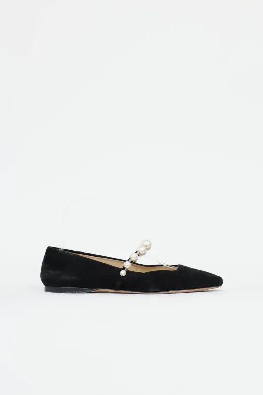 Faux Pearl Mary Jane Flat made by Jimmy Choo