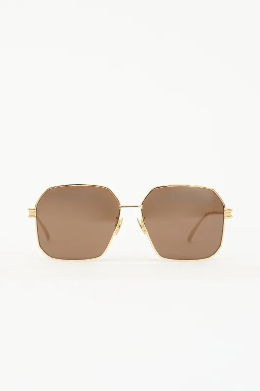 BV1047S Square Sunglasses made by Bottega Veneta