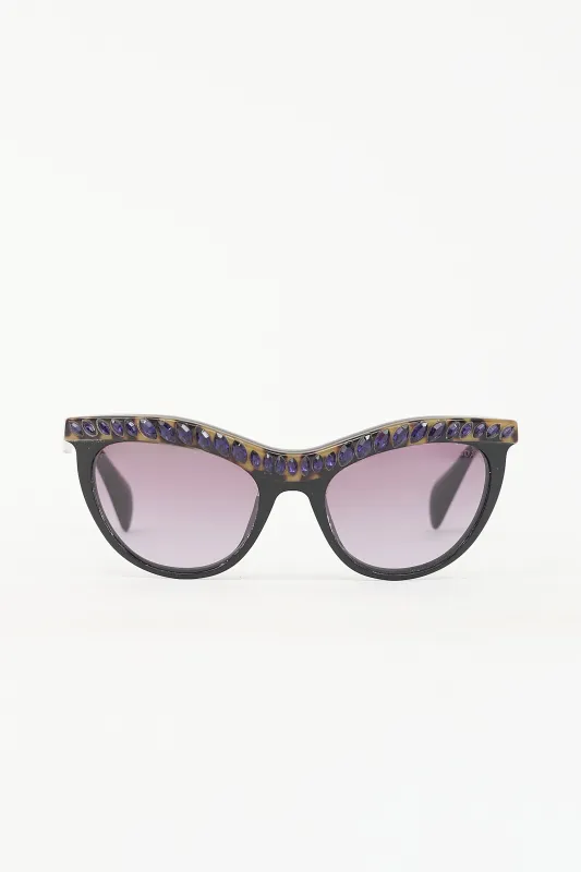 SPR04P Embellished Sunglasses made by Prada