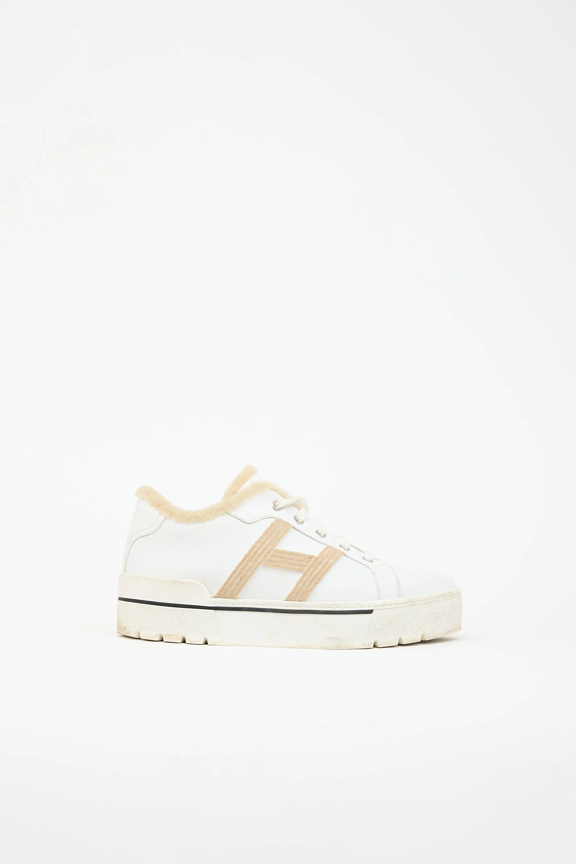 Leather Dare Platform Sneaker sold by VSP Consignment
