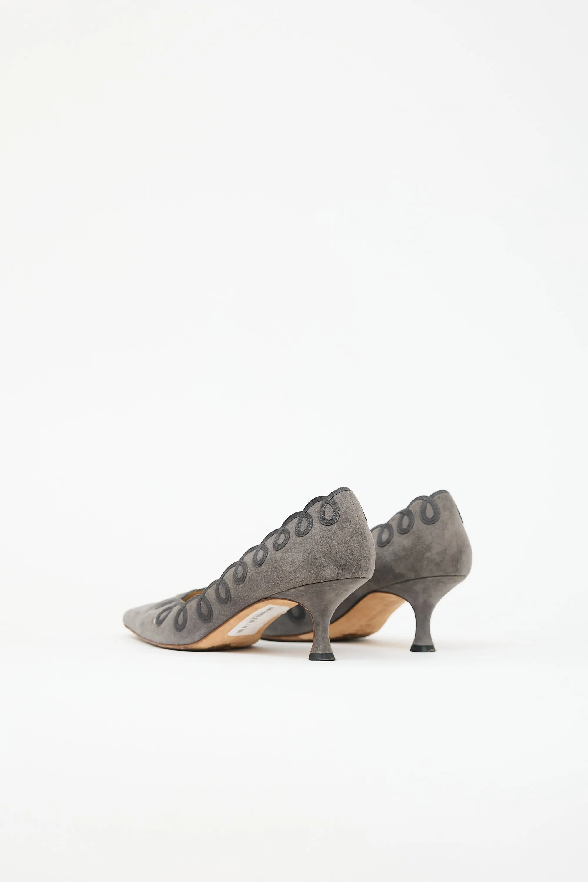 Suede Appliqué Pump sold by VSP Consignment product image thumbnail 4
