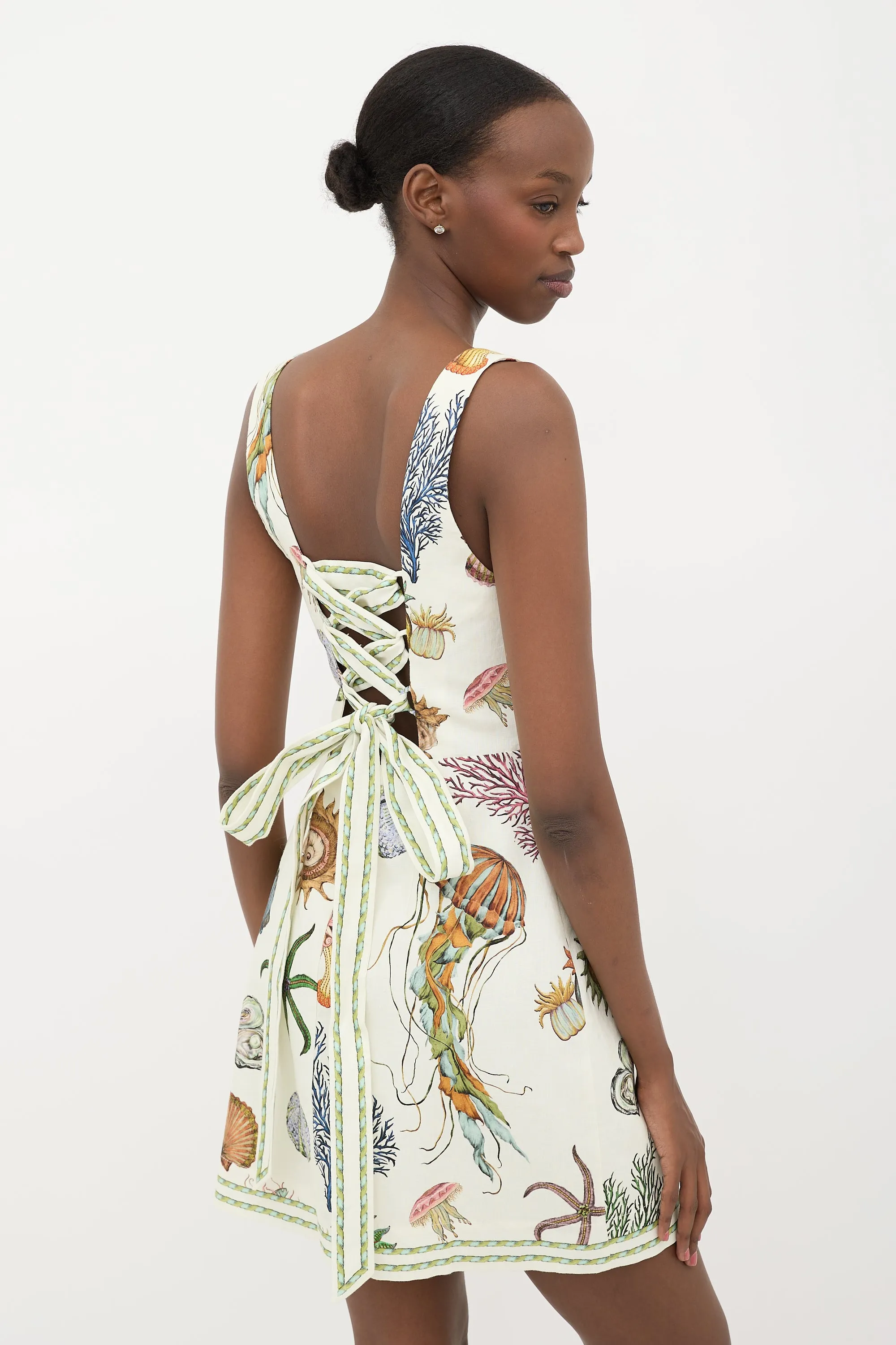 Linen Printed Mini Dress sold by VSP Consignment product image thumbnail 3