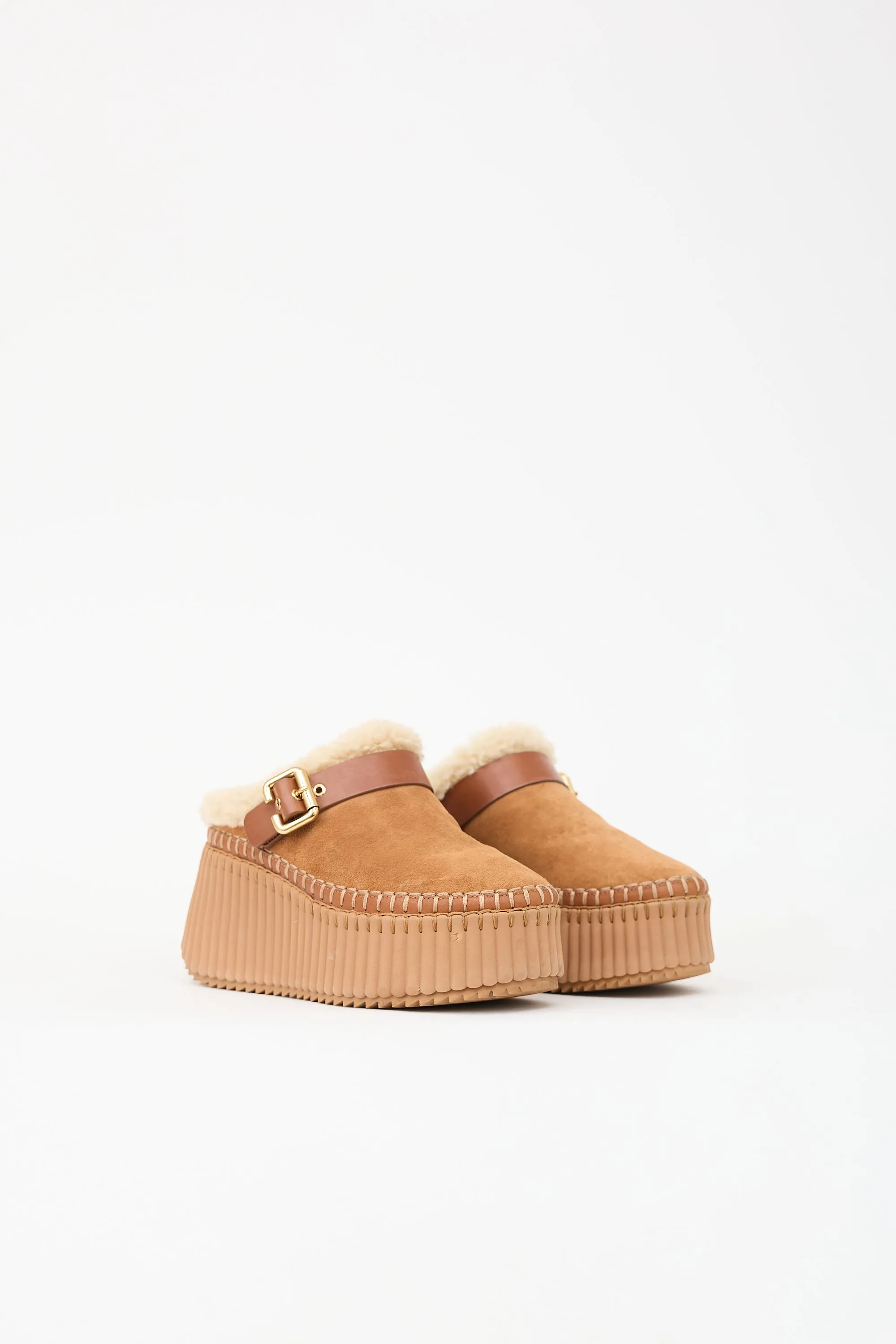 Suede Nama Wedge Mule sold by VSP Consignment product image thumbnail 3