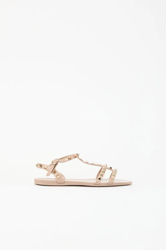 Rubber Rockstud Sandal made by Valentino