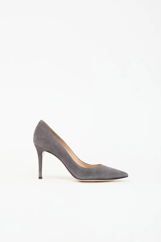 Suede Gianvito Pump made by Gianvito Rossi