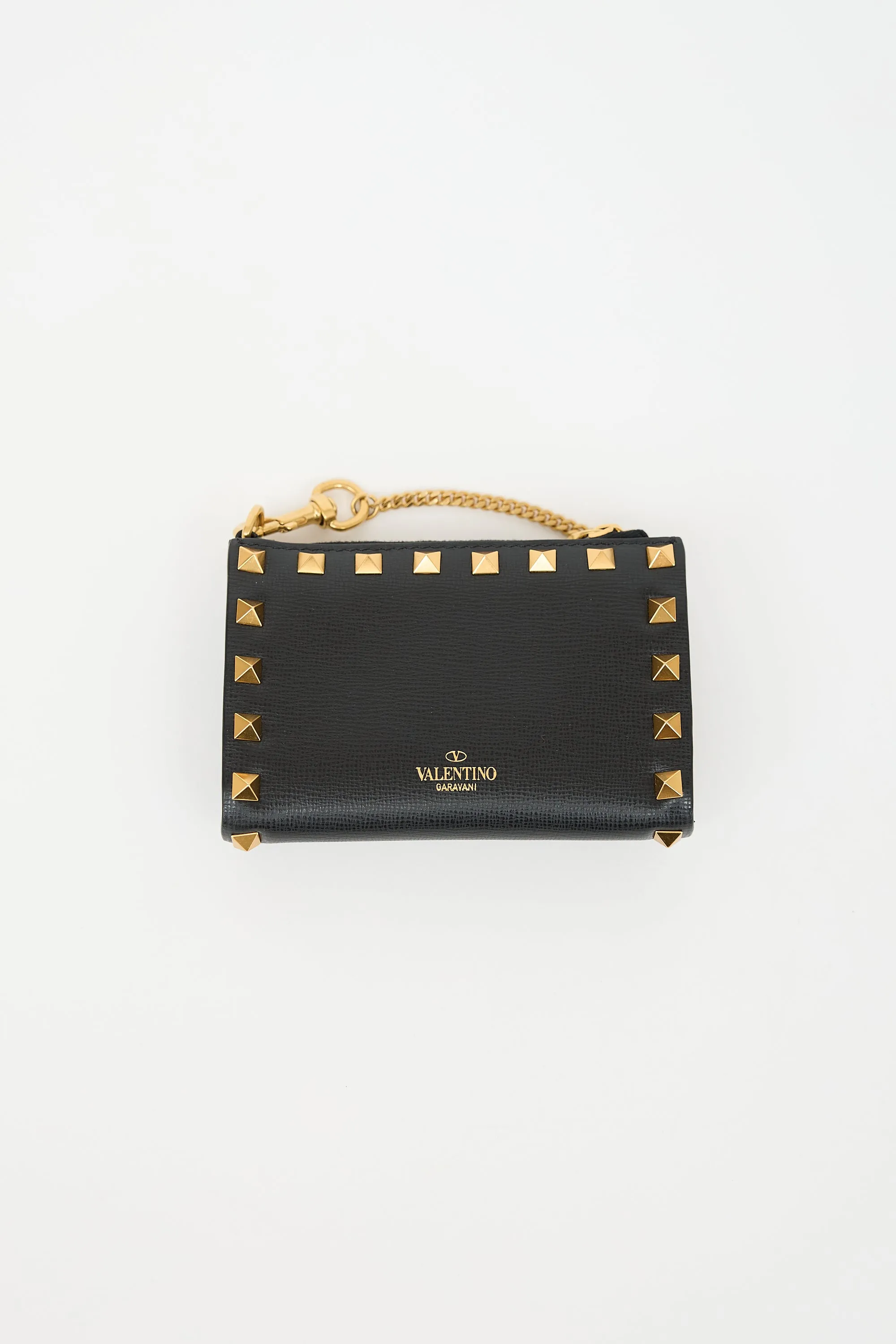 Leather Rockstud Zip Wallet sold by VSP Consignment product image thumbnail 2