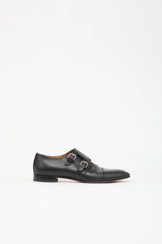 Leather Monk Strap Derby made by Christian Louboutin