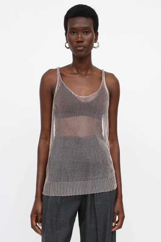 Spring 2015 Chainmail Tank Top made by Lanvin