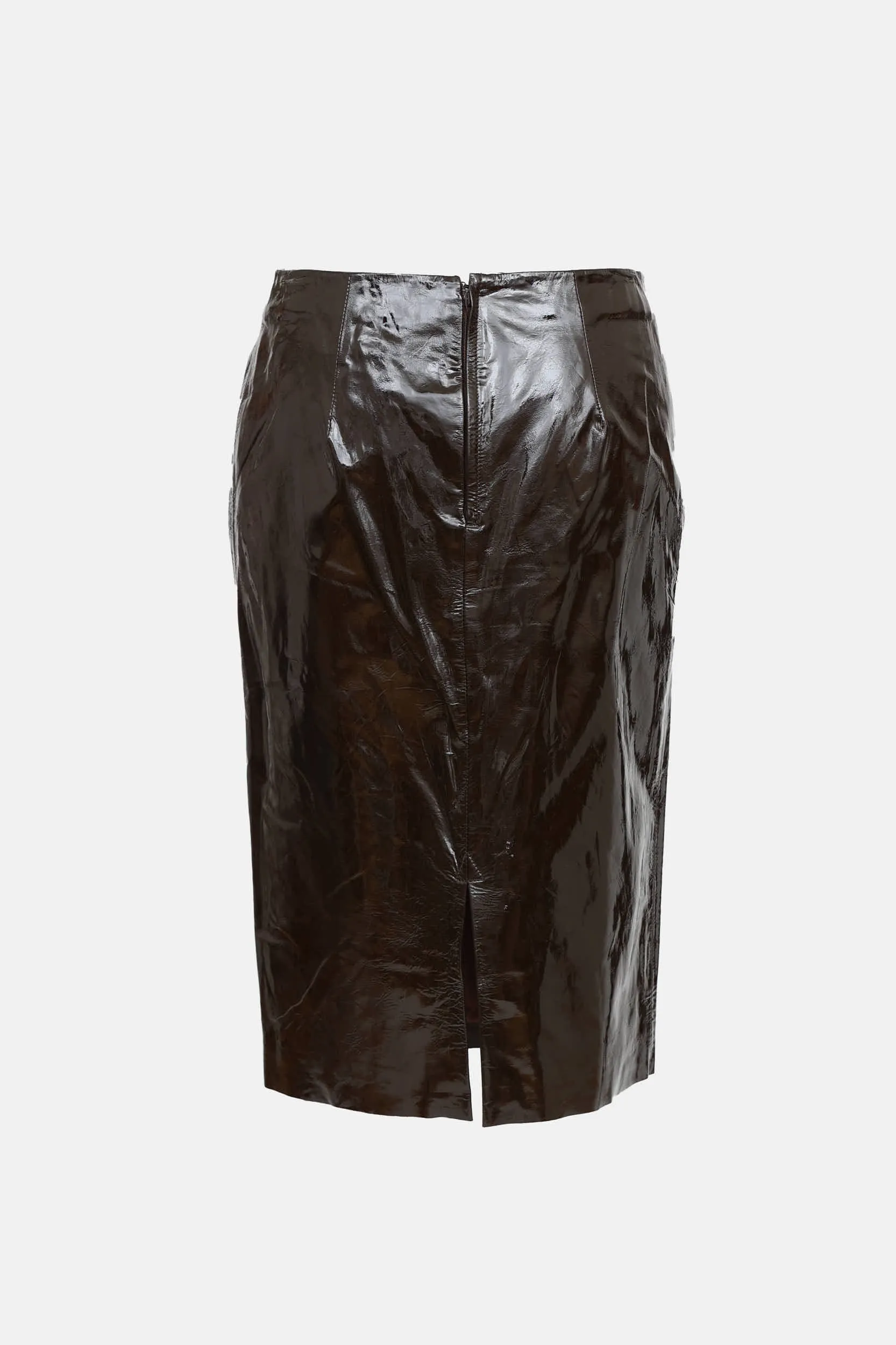 C. 1990's Patent Leather Skirt sold by VSP Consignment product image thumbnail 2