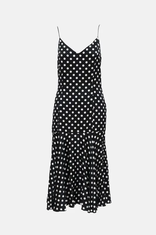 Polka Dot Slip Dress made by Caroline Constas