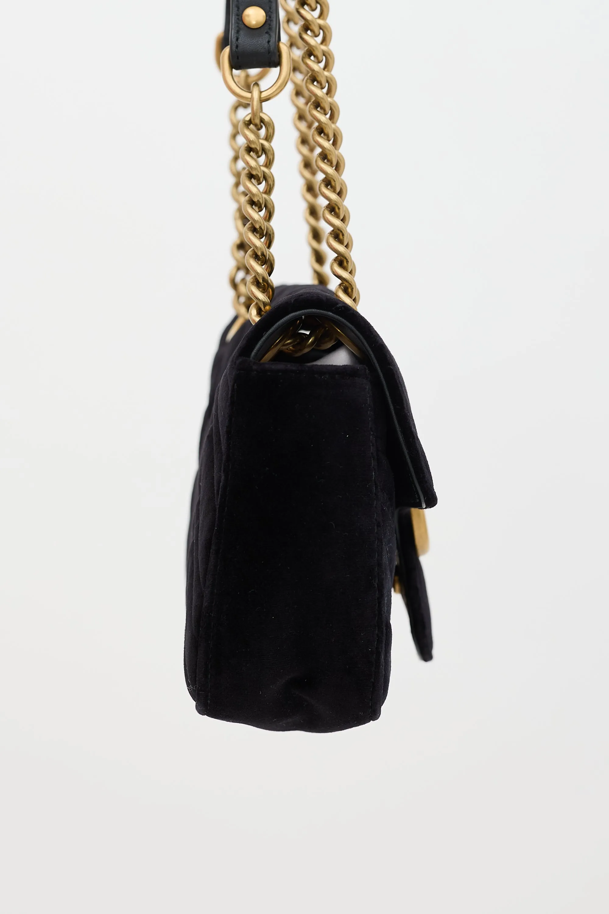 Quilted Velvet GG Marmont Bag sold by VSP Consignment product image thumbnail 5