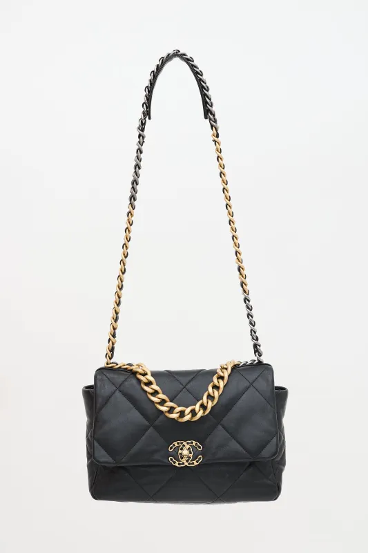 2020 Quilted Leather 19 Flap Bag made by Chanel