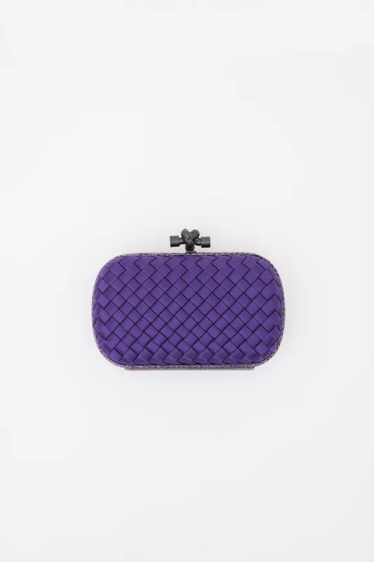Satin Intrecciato Knot Clutch made by Bottega Veneta