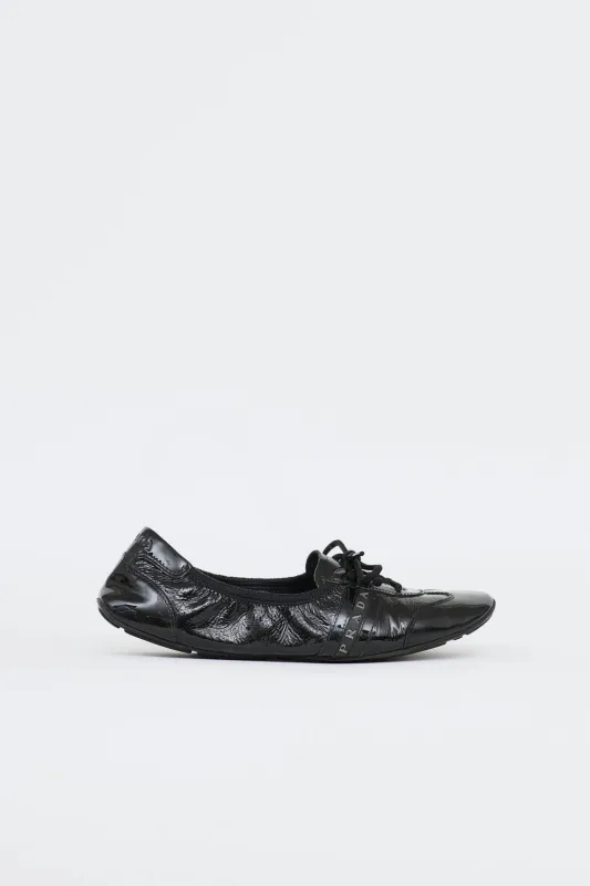 Sport Patent Ballet Sneaker made by Prada