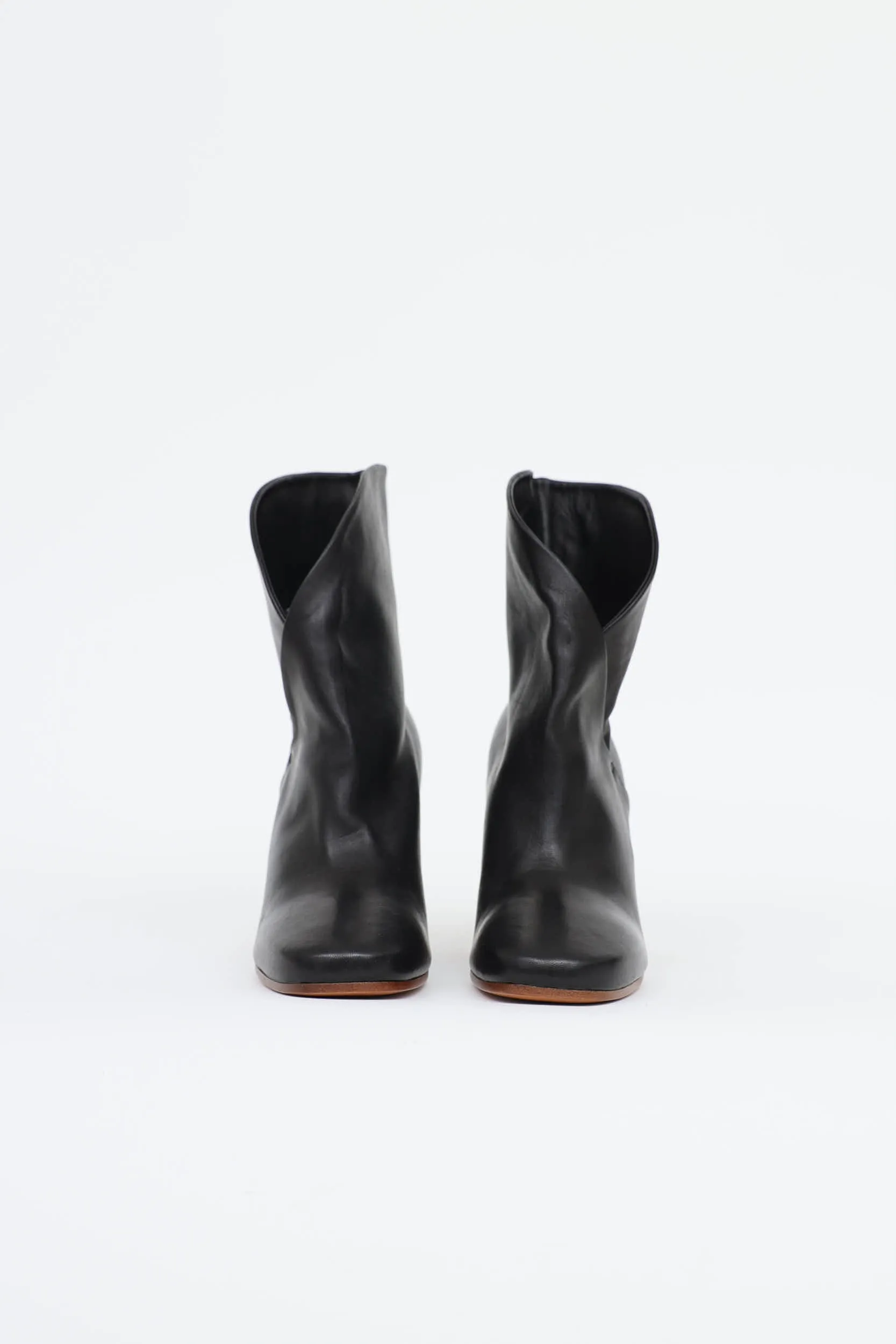 Leather Wrap Ankle Boot sold by VSP Consignment product image thumbnail 3