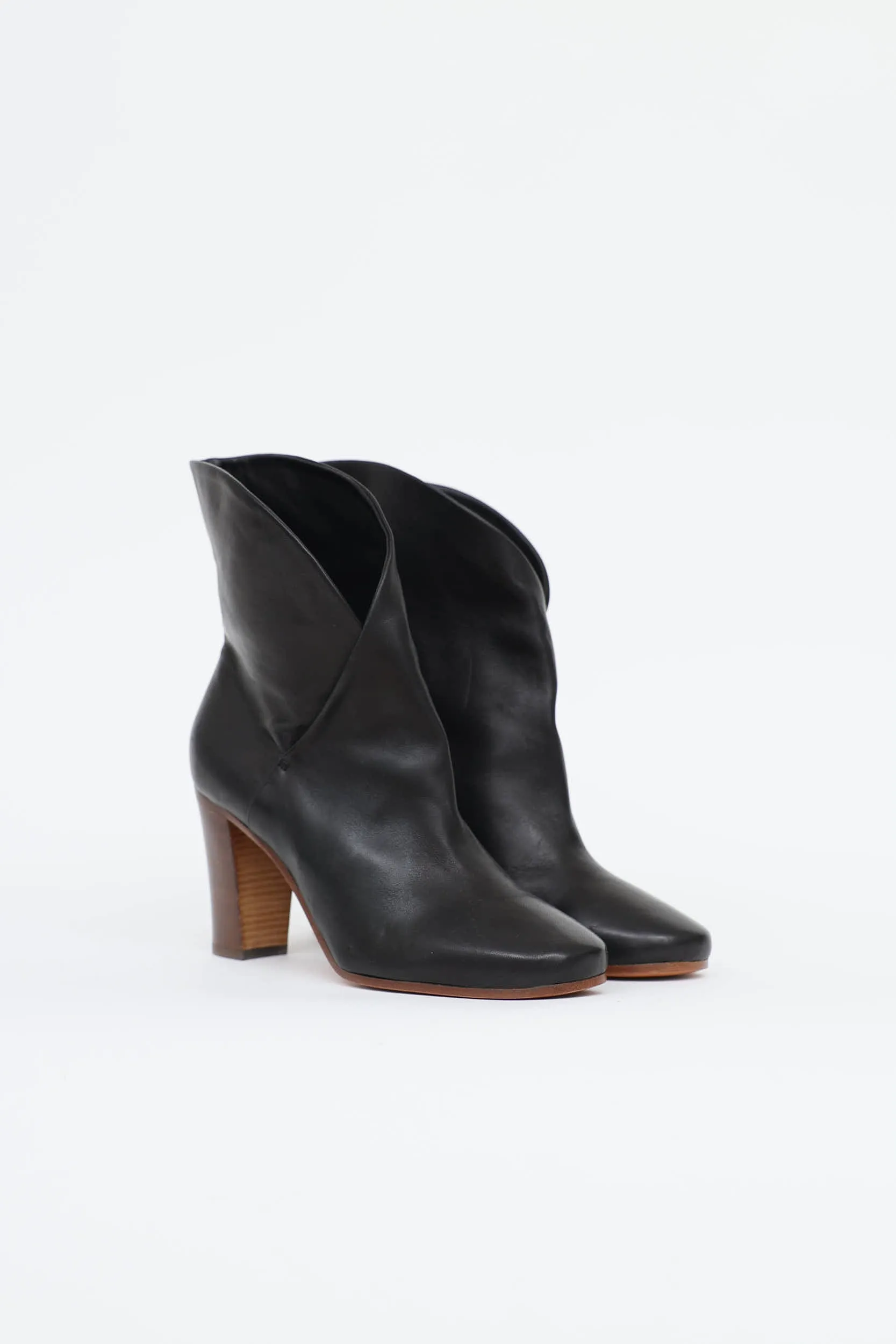Leather Wrap Ankle Boot sold by VSP Consignment product image thumbnail 2