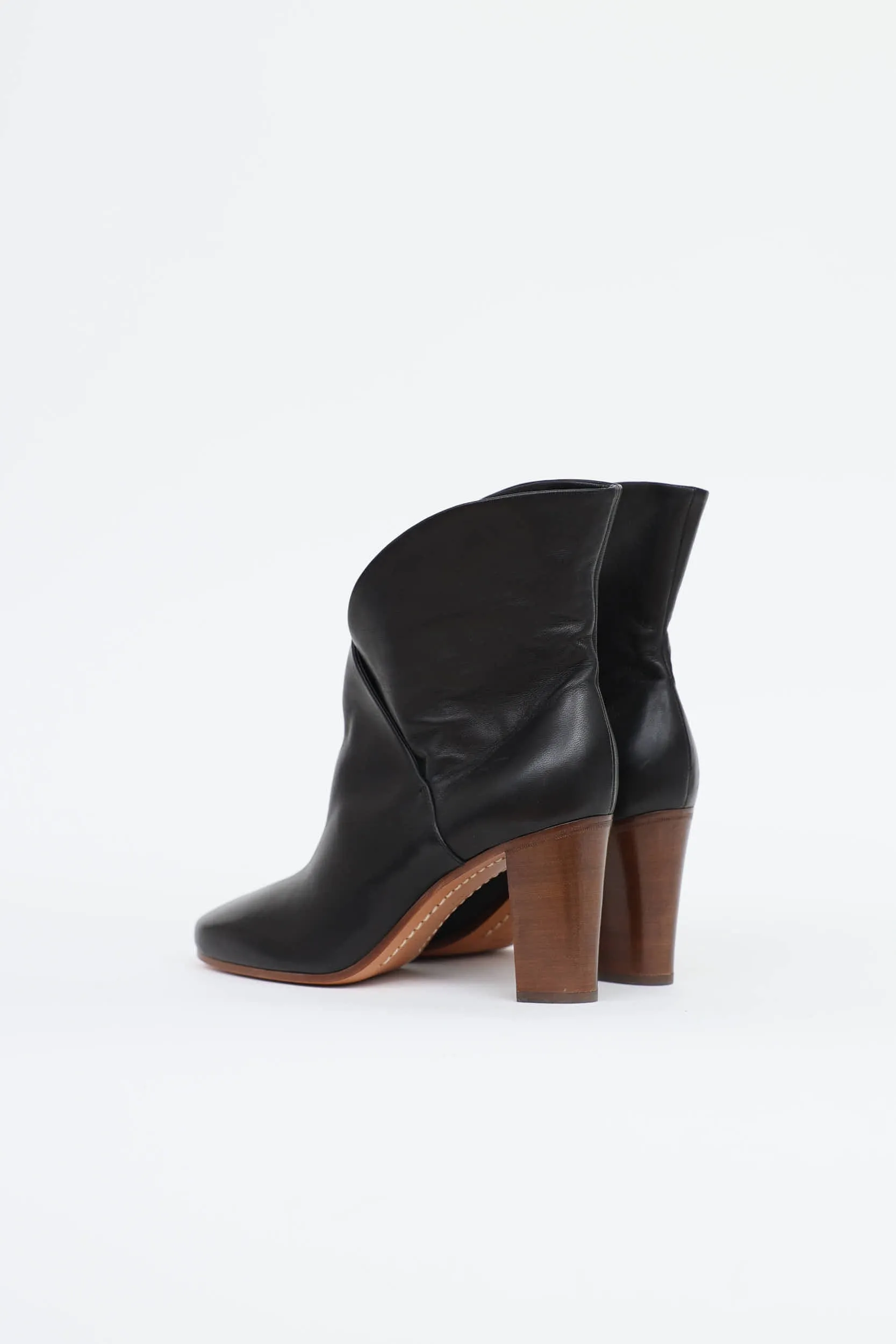 Leather Wrap Ankle Boot sold by VSP Consignment product image thumbnail 4