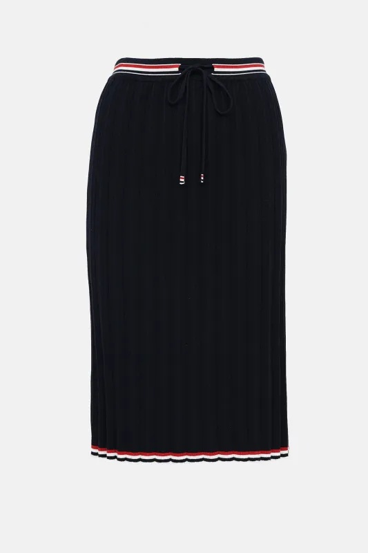 Knit Pleated Skirt made by Thom Browne