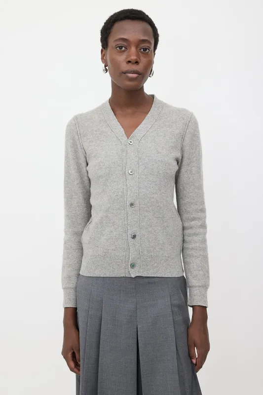 Wool Inverted Cardigan made by Comme des Garcons