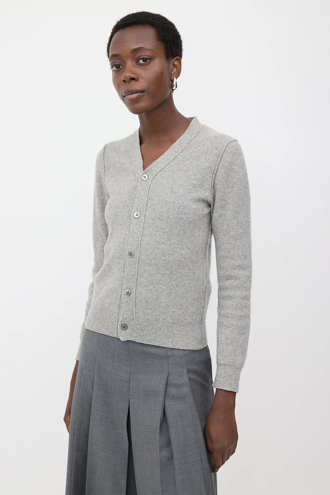 Wool Inverted Cardigan sold by VSP Consignment product image thumbnail 3