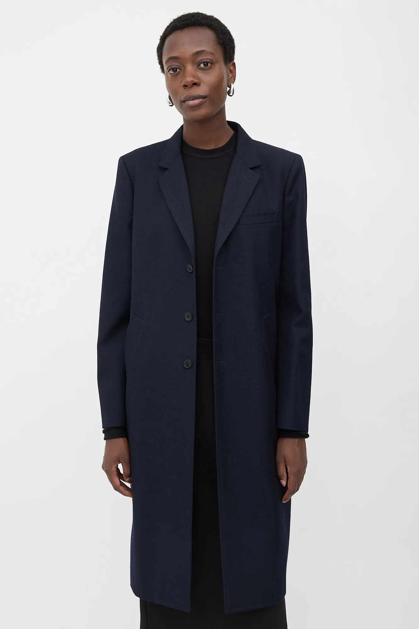 2018 Wool Three Button Coat sold by VSP Consignment product image thumbnail 2