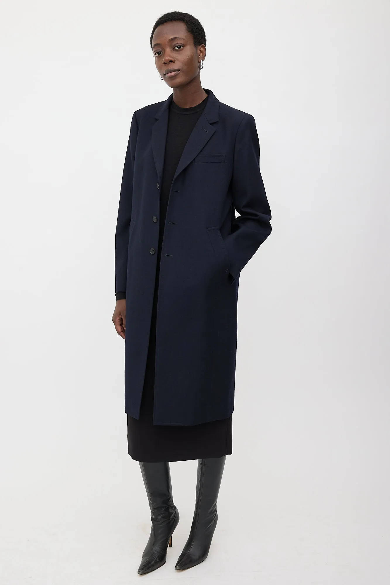 2018 Wool Three Button Coat sold by VSP Consignment product image thumbnail 3