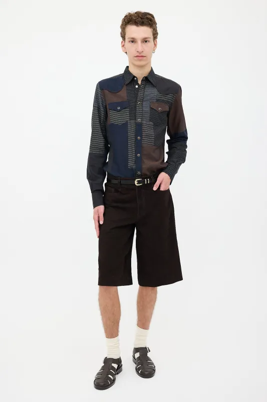 Gold Patchwork Shirt made by Dolce & Gabanna