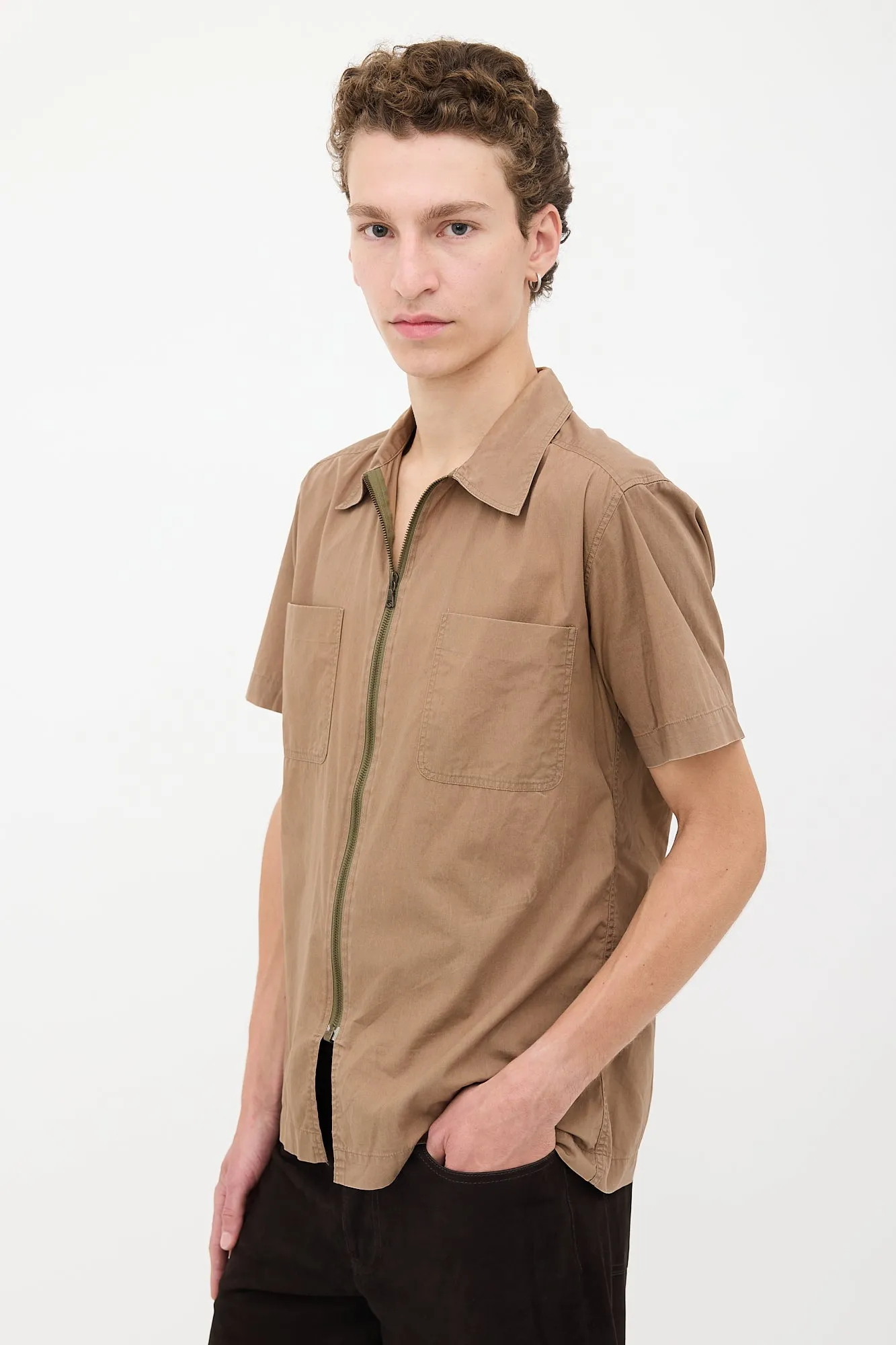 Short Sleeve Zip Shirt sold by VSP Consignment product image thumbnail 3
