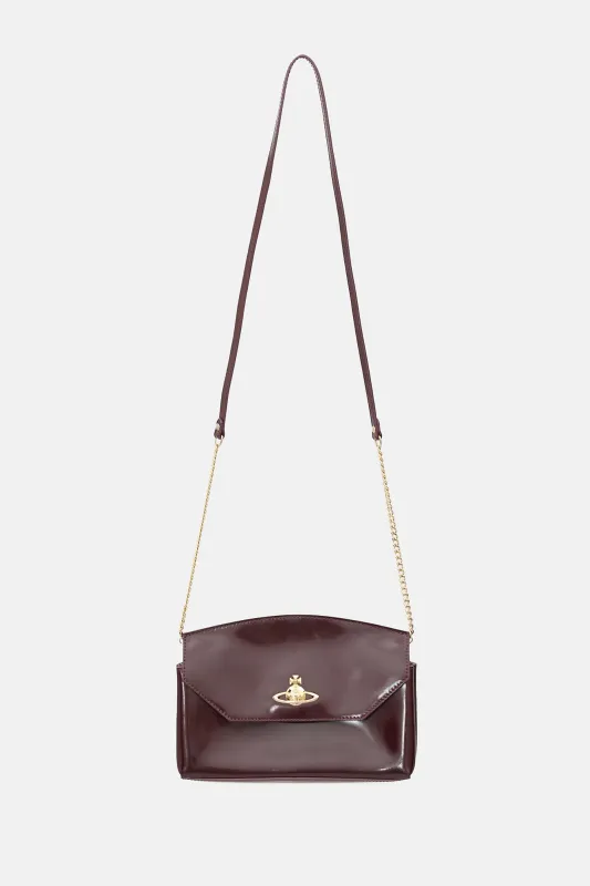 Polished Leather Orb Clutch made by Vivienne Westwood