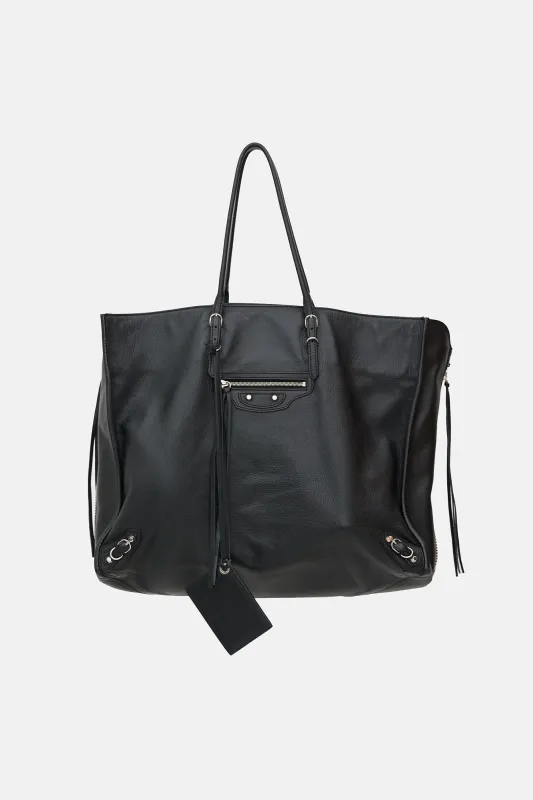 Leather Papier A4 Zip Around Tote Bag made by Balenciaga