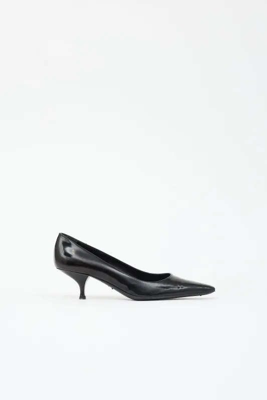 Leather Pointed Pump made by Prada