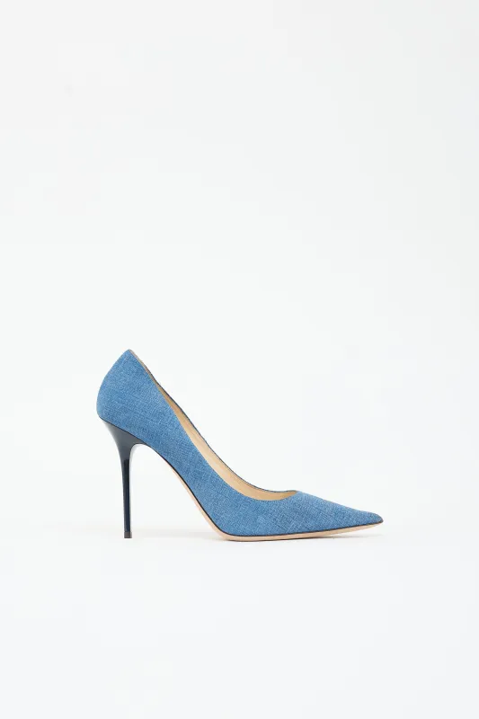 Textured Leather Abel Pump made by Jimmy Choo