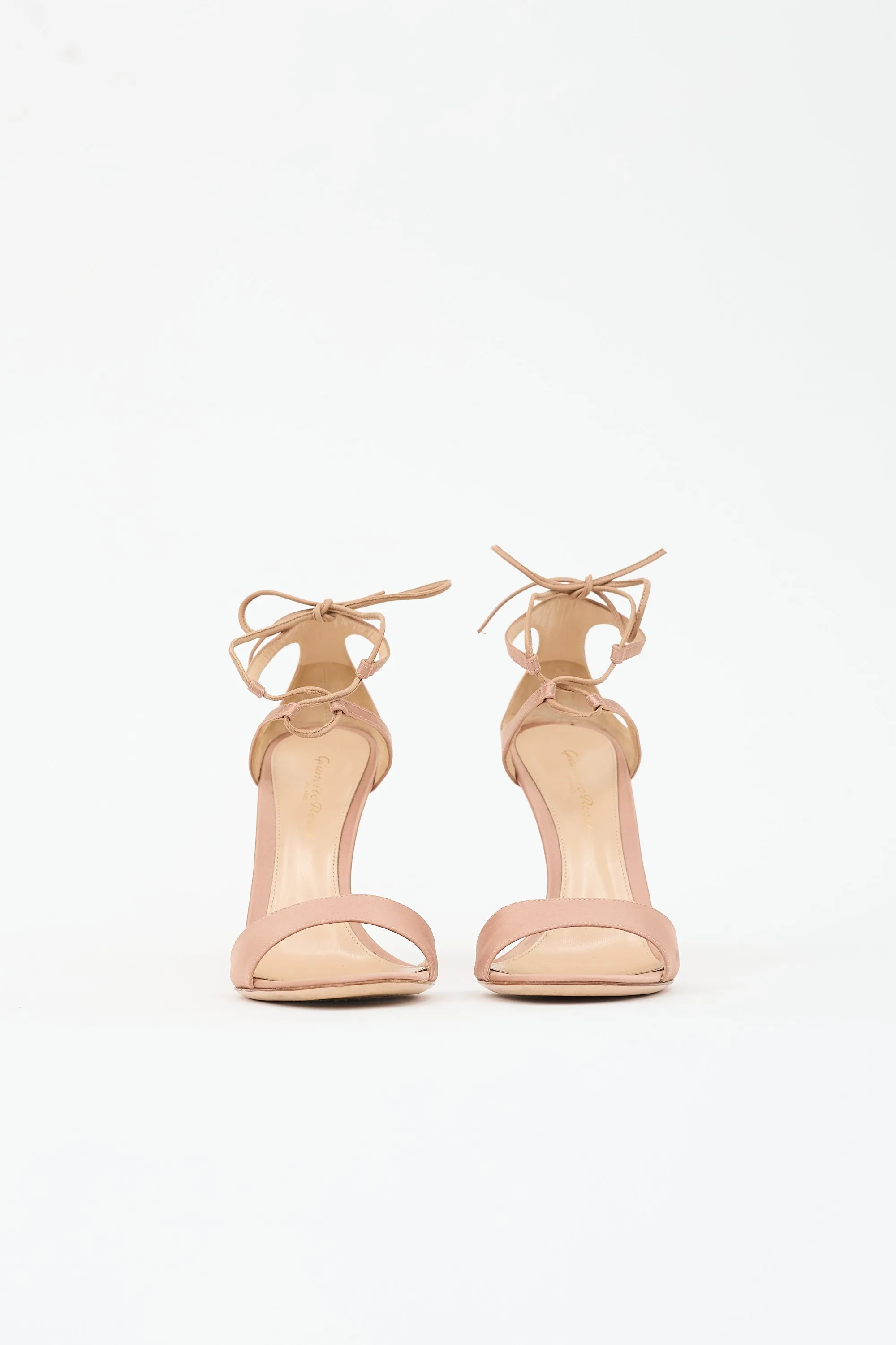 Satin Ankle Tie Sandal sold by VSP Consignment product image thumbnail 3