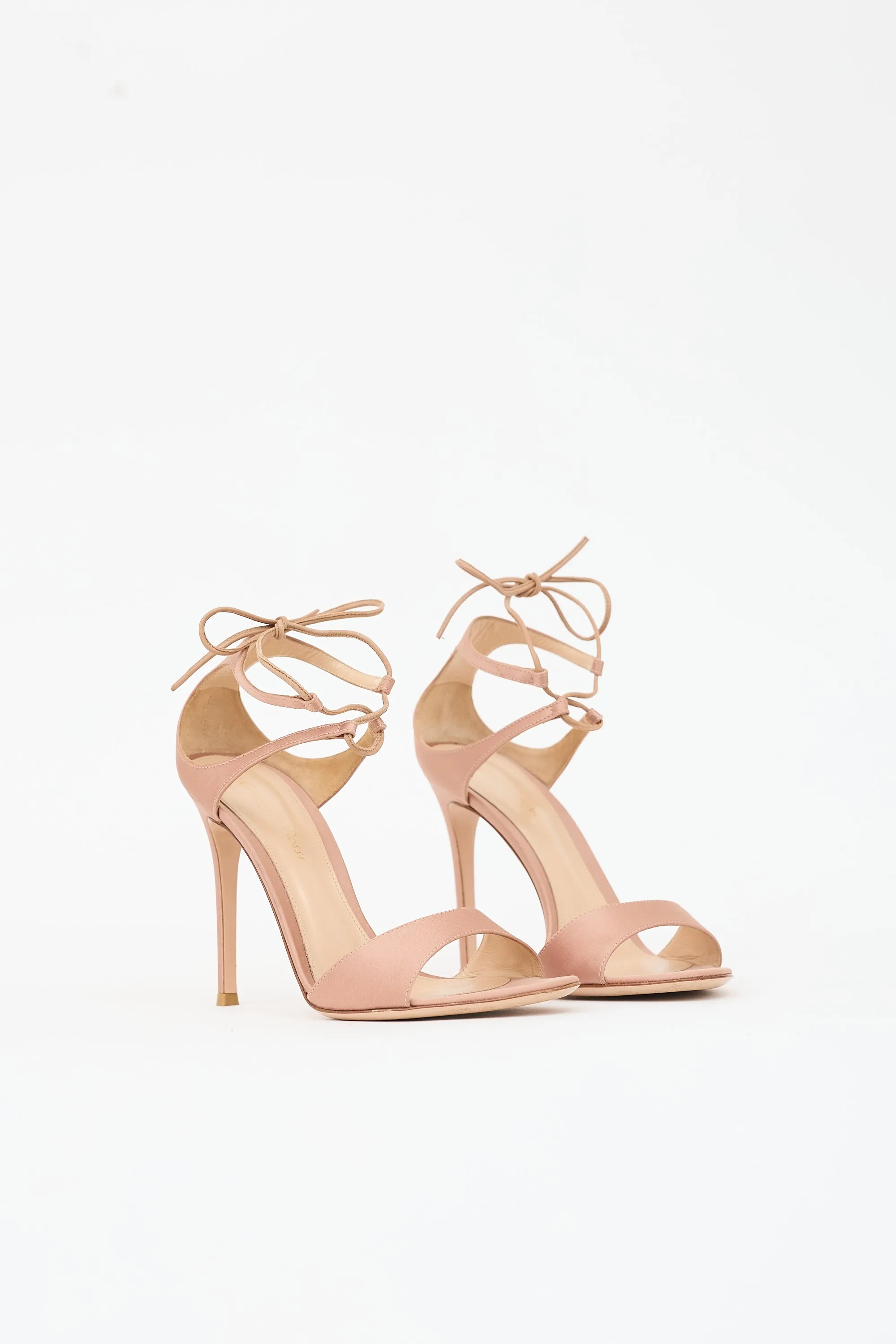 Satin Ankle Tie Sandal sold by VSP Consignment product image thumbnail 2