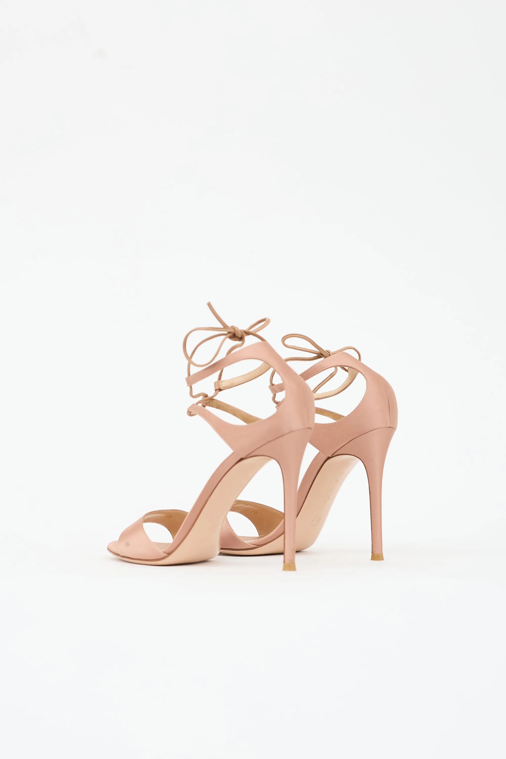 Satin Ankle Tie Sandal sold by VSP Consignment product image thumbnail 4