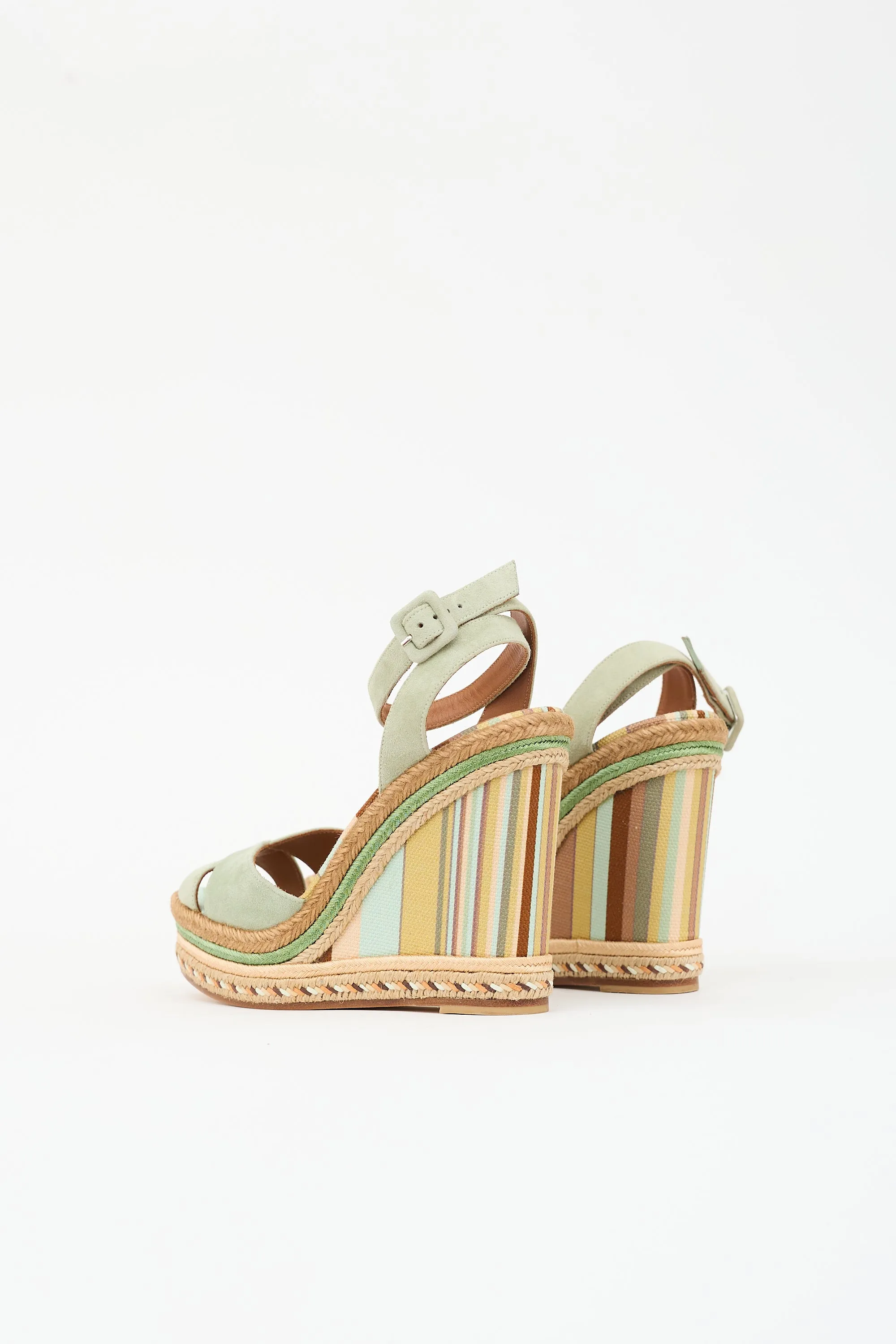Suede Espadrille Wedge Sandal sold by VSP Consignment product image thumbnail 4