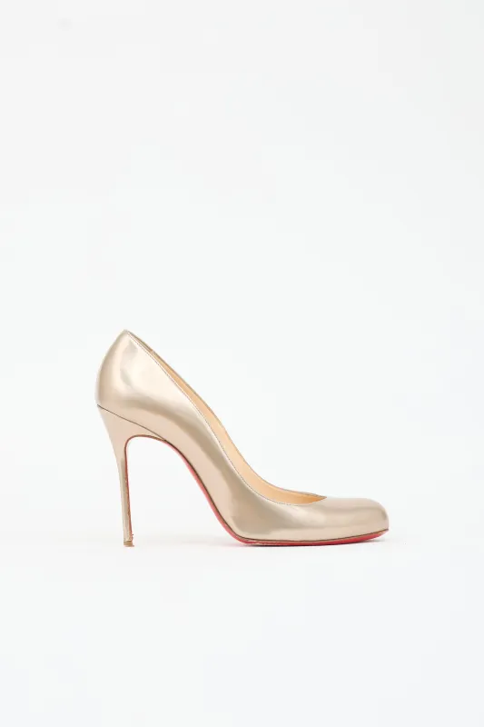 Metallic Leather Pump made by Christian Louboutin