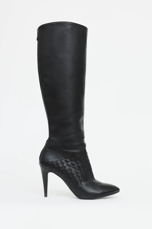 Intrecciato Heeled Boot made by Bottega Veneta