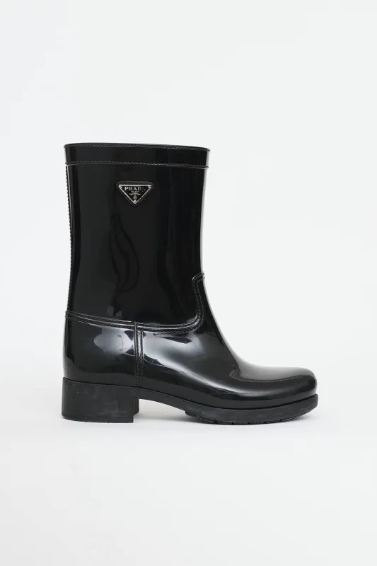 Mid Rubber Rain Boot made by Gucci