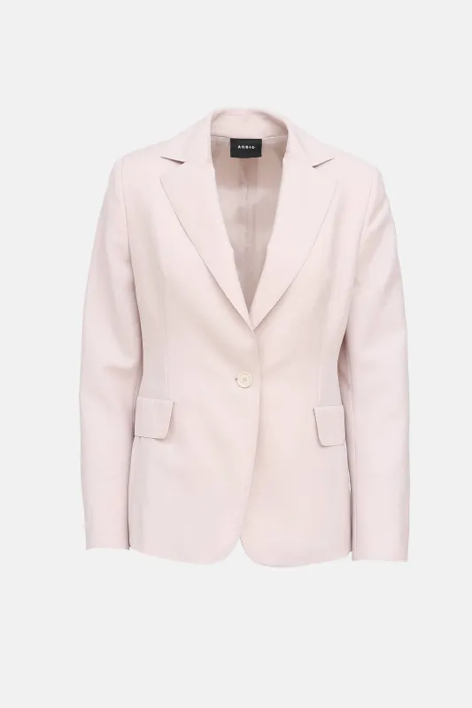 Wool Single Breasted Blazer made by Akris