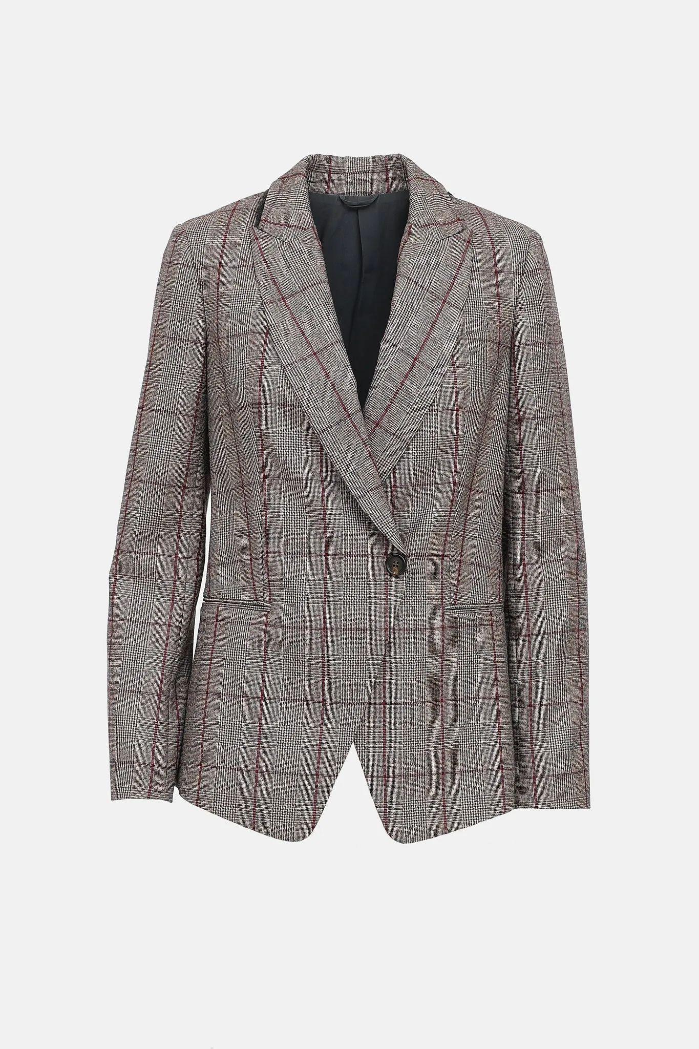 Check Wool Blazer sold by VSP Consignment