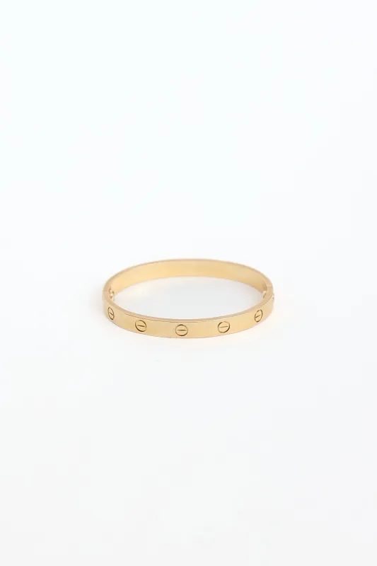 18K Yellow Gold Classic Love Bracelet made by Cartier