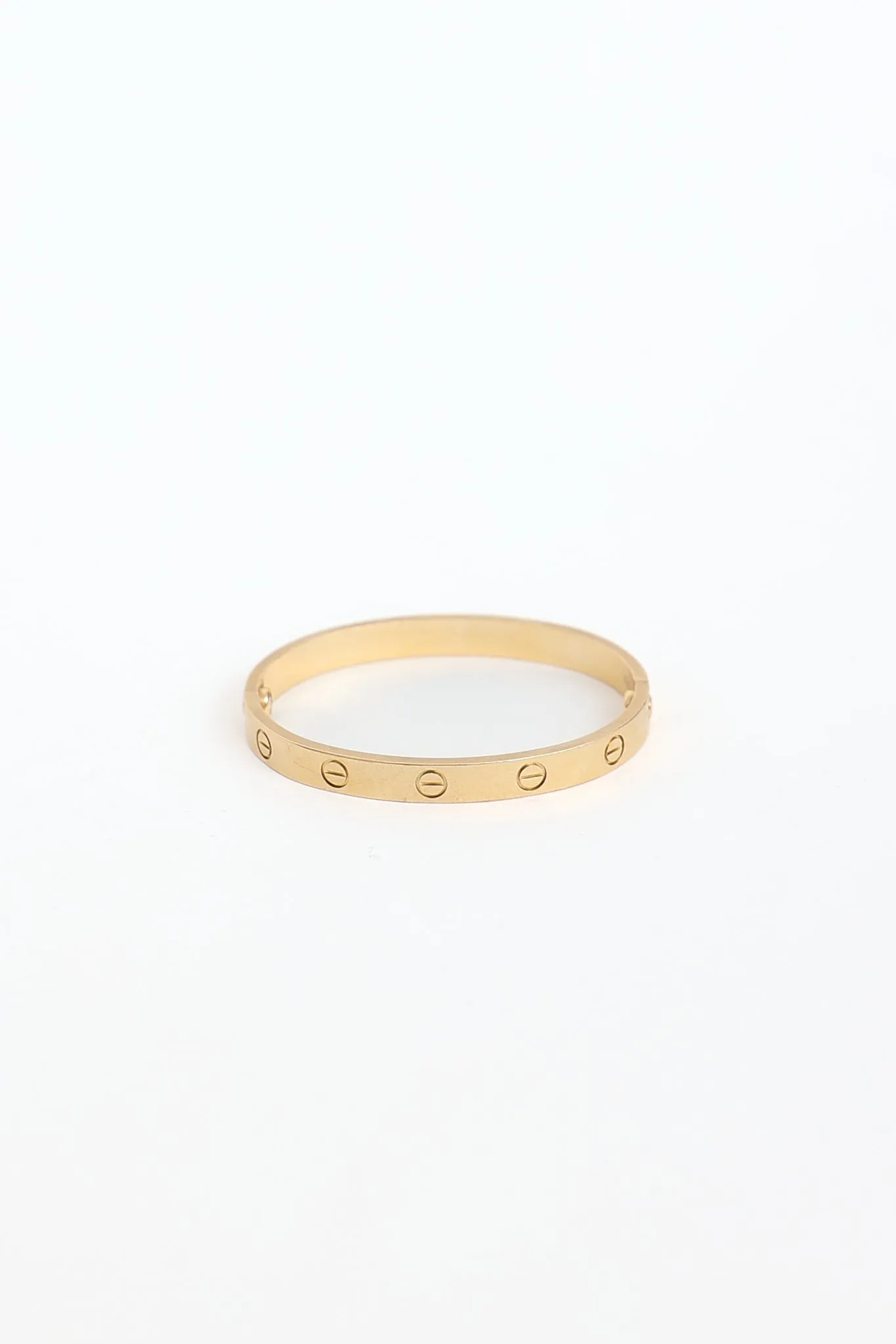 18K Yellow Gold Classic Love Bracelet sold by VSP Consignment