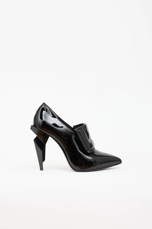 Patent Fold Over Pump made by Fendi