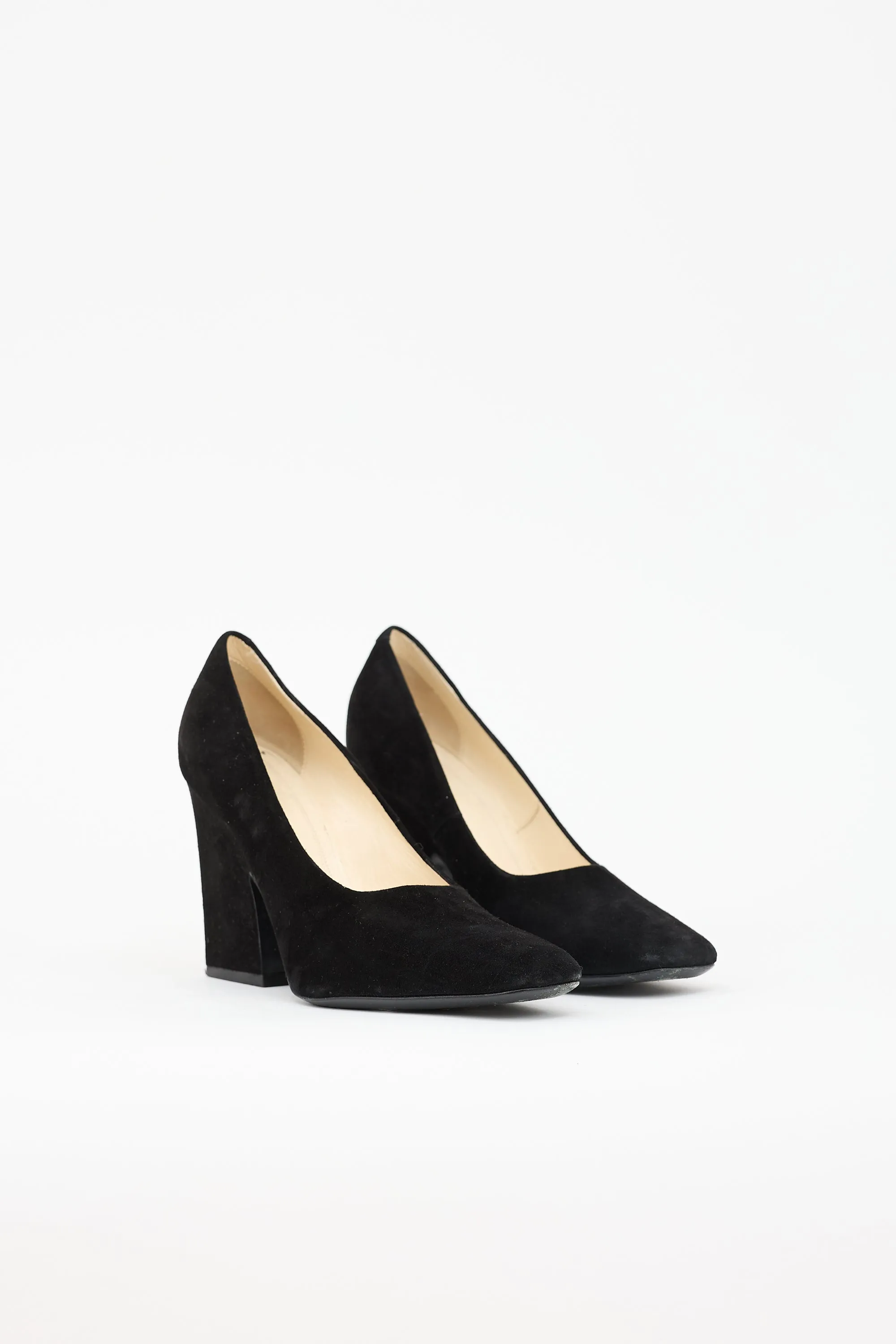 Suede Block Heel Pump sold by VSP Consignment product image thumbnail 2