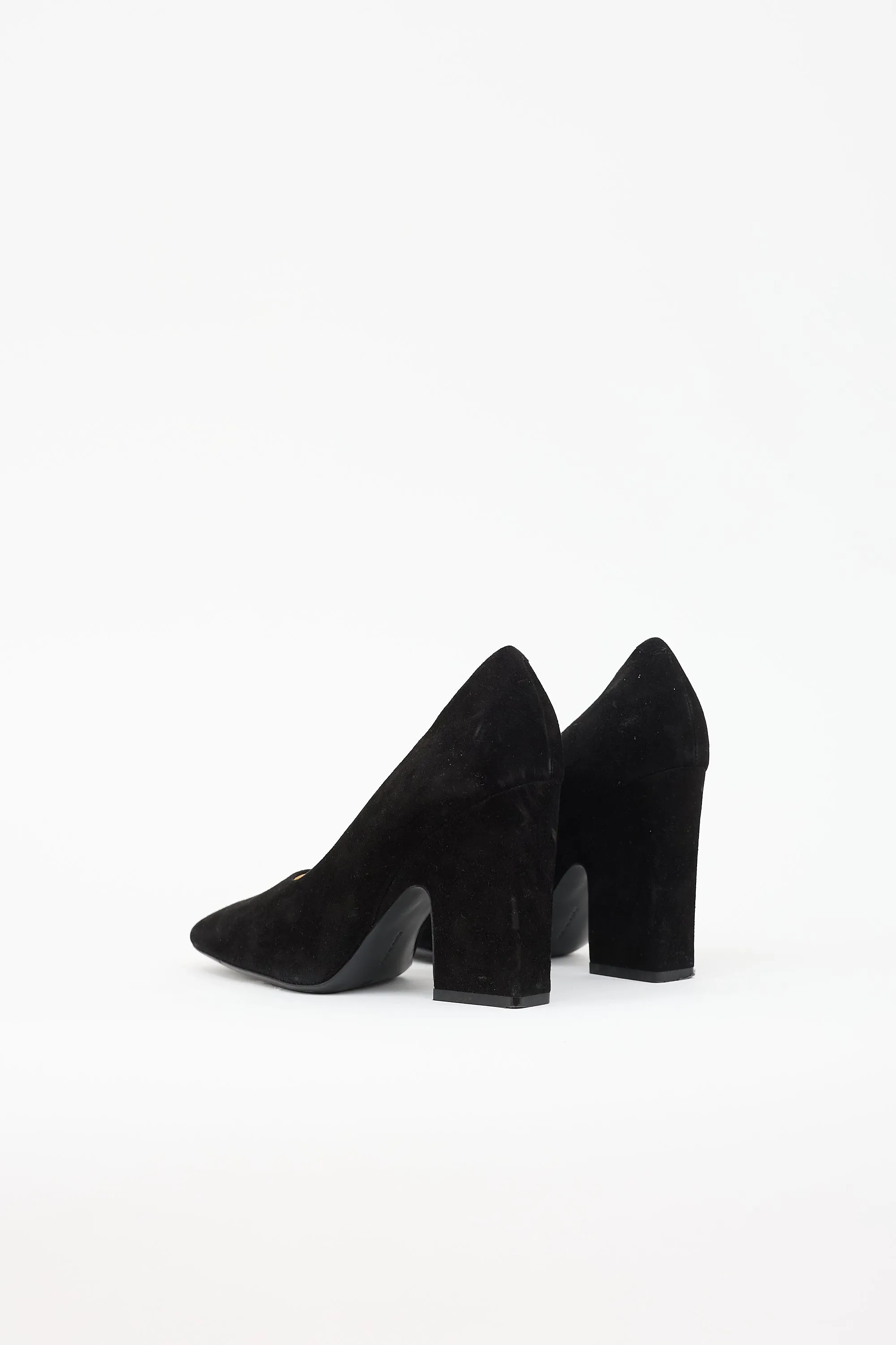 Suede Block Heel Pump sold by VSP Consignment product image thumbnail 4